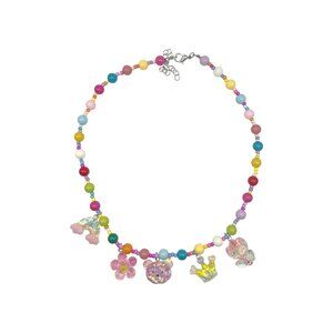 Handmade Beaded Charm Necklace for Girls – Perfect for Birthday & Holiday Gifts